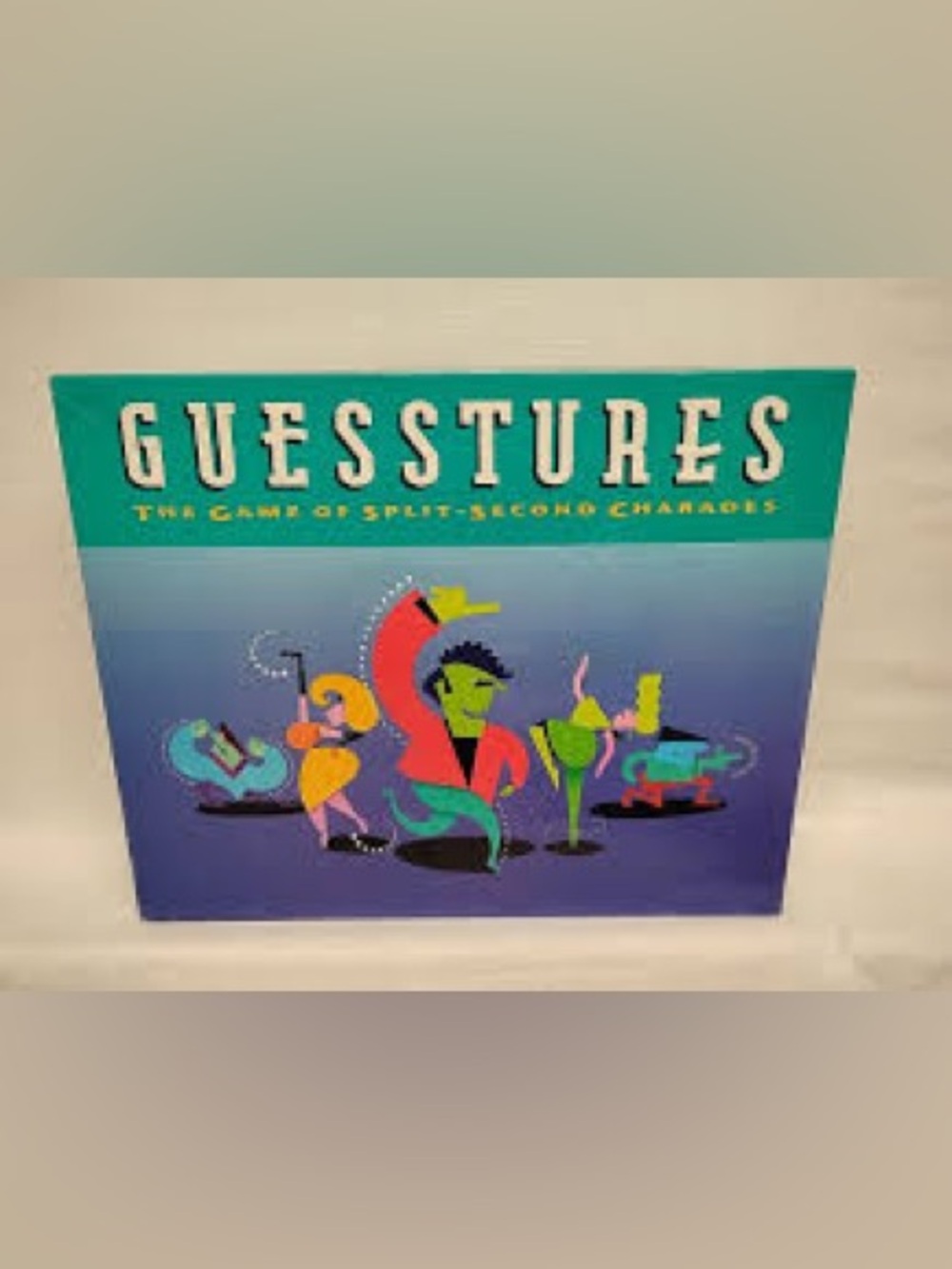 Vintage GUESSTURES – The Game of Split-Second Charades by Milton Bradley NIB